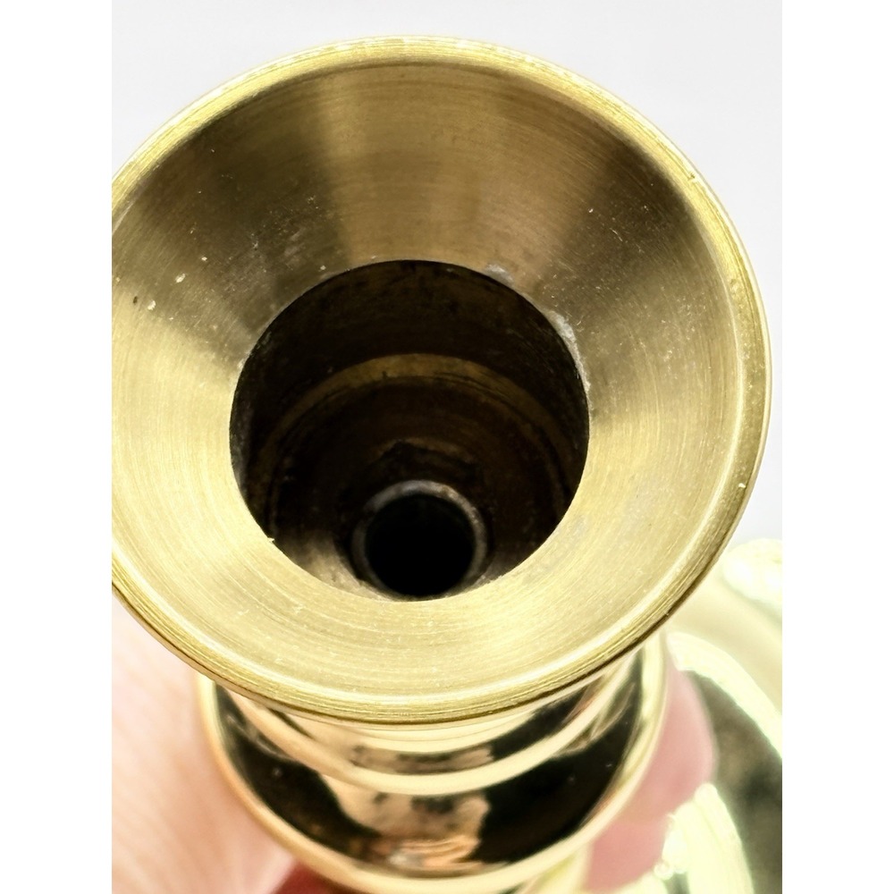 Baldwin Polished Brass 7" Candlestick Historic Deerfield Collection Colonial - Picture 5 of 7